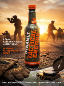 Dynami:t Tactical Energy energiajoogi professionaalne reklaamfoto kampaaniasse.